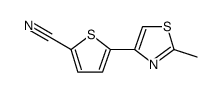 2-Thiophenecarbonitrile, 5-(2-methyl-4-thiazolyl)结构式