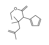 1-(2-ethoxy-4,4,6-trimethylhepta-1,6-dien-3-yl)cyclopenta-1,3-diene Structure