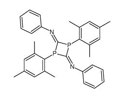 1,3-dimesityl-N2,N4-diphenyl-1,3-diphosphetane-2,4-diimine Structure