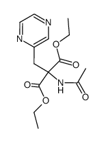 diethyl α-acetamido-α-(pyrazinylmethyl)malonate结构式