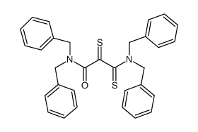 N,N,N',N'-Tetrabenzyl-1,2-dithiomesoxalamid结构式