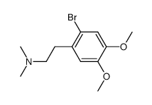 N,N-dimethyl-3,4-dimethoxy-5-bromo-β-phenethylamine Structure