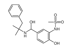 N-{5-[(1,1-DIMETHYL-2-PHENYL-ETHYLAMINO)-HYDROXY-METHYL]-2-HYDROXY-PHENYL}-METHANESULFONAMIDE Structure