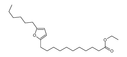 ethyl 11-(5-hexylfuran-2-yl)undecanoate结构式