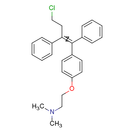 Toremifene structure