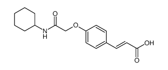 2-Propenoic acid, 3-[4-[2-(cyclohexylamino)-2-oxoethoxy]phenyl]结构式