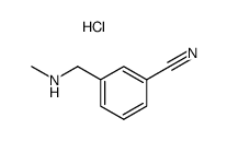 3-methylaminomethyl-benzonitrile, hydrochloride Structure