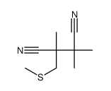 2,2,3-trimethyl-3-(methylsulfanylmethyl)butanedinitrile Structure