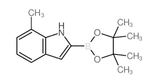 7-Methyl-1H-indole-2-boronic acid pinacol ester structure