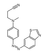 6-(4-(N-2-cyanoethyl-N-methylamino)phenylazo)benzothiazole结构式