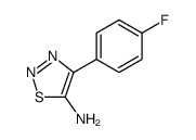 1,2,3-Thiadiazol-5-amine, 4-(4-fluorophenyl)结构式