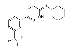 N-cyclohexyl-4-oxo-4-[3-(trifluoromethyl)phenyl]butanamide结构式