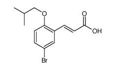 2-Propenoic acid, 3-[5-bromo-2-(2-methylpropoxy)phenyl]结构式