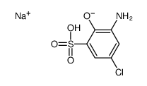 sodium 3-amino-5-chloro-2-hydroxybenzenesulphonate structure