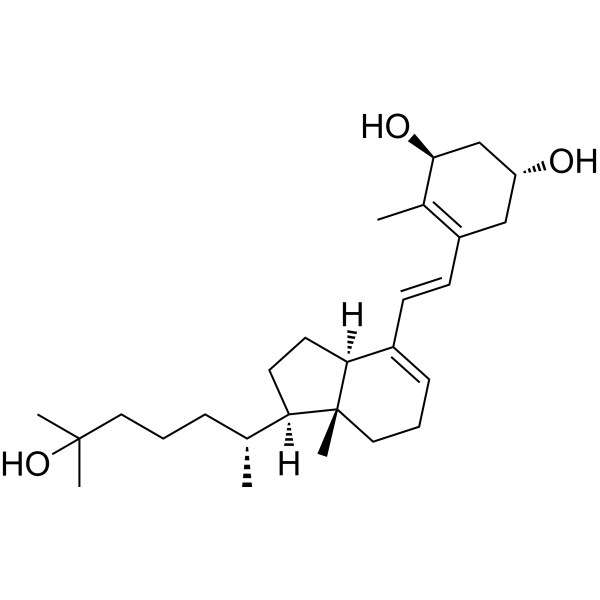 (E)-1α,25-Dihydroxyprevitamin D3 Structure