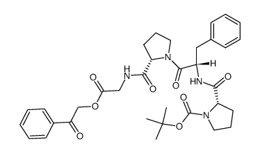 Boc-Pro-Phe-Pro-Gly-OPac Structure