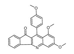 7,9-dimethoxy-10-(4-methoxyphenyl)-11H-indeno[1,2-b]quinolin-11-one Structure