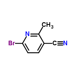 2-bromo-5-cyano-6-picoline Structure