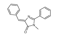 (4Z)-4-benzylidene-1-methyl-2-phenyl-1,4-dihydro-5H-imidazolin-5-one Structure