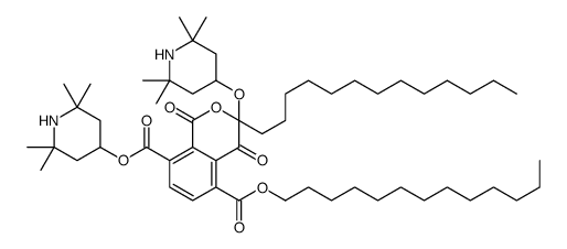 2-O,4-O-bis(2,2,6,6-tetramethylpiperidin-4-yl) 1-O,3-O-ditridecyl benzene-1,2,3,4-tetracarboxylate Structure