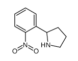 2-(2-Nitrophenyl)pyrrolidine结构式