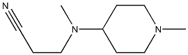 3-[Methyl-(1-methyl-piperidin-4-yl)-amino]-propionitrile structure