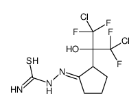 [[2-(1,3-dichloro-1,1,3,3-tetrafluoro-2-hydroxypropan-2-yl)cyclopentylidene]amino]thiourea Structure