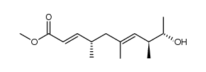 (4S,8S,9S)-9-hydroxy-4,6,8-trimethyl-2,6-decadienoic acid methyl ester Structure