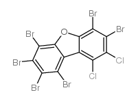 HEXABROMO-DICHLORODIBENZOFURAN Structure