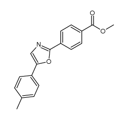 2-(4-Carbomethoxyphenyl)-5-(4-methylphenyl)oxazole结构式