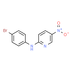 (4-bromo-phenyl)-(5-nitro-[2]pyridyl)-amine structure