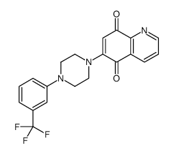 6-[4-[3-(trifluoromethyl)phenyl]piperazin-1-yl]quinoline-5,8-dione Structure