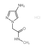 2-(4-amino-1H-pyrazol-1-yl)-N-methylacetamide(SALTDATA: 1.74HCl 0.19H2O) Structure