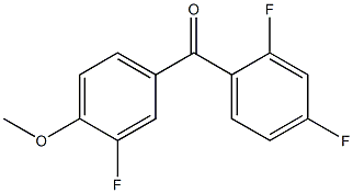 (2,4-difluorophenyl)-(3-fluoro-4-methoxyphenyl)methanone结构式