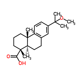 15-Methoxyabieta-8,11,13-trien-18-oic acid structure