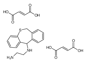 (E)-but-2-enedioic acid,N'-(6,11-dihydrobenzo[c][1]benzothiepin-11-yl)ethane-1,2-diamine结构式