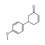 5-(4-methoxyphenyl)cyclohexenone结构式