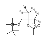 1-[(tert-Butyldimethylsilyl)oxy]-2-methyl-2-acetoxypropanol-d6结构式