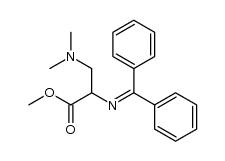 methyl 3-(dimethylamino)-2-((diphenylmethylene)amino)propanoate Structure