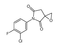 6-(3-chloro-4-fluorophenyl)-1-oxa-6-azaspiro[2.4]heptane-5,7-dione Structure