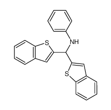 N-(di(2-benzo(b)thienyl)methyl)aniline Structure