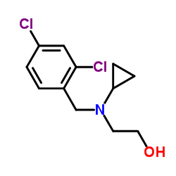 2-[Cyclopropyl(2,4-dichlorobenzyl)amino]ethanol structure