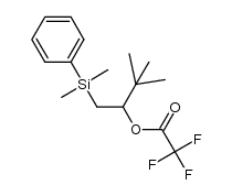 1-tert-butyl-2-(dimethylphenylsilyl)ethyl trifluoroacetate结构式