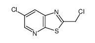 6-CHLORO-2-(CHLOROMETHYL)THIAZOLO[5,4-B]PYRIDINE structure