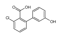 2-chloro-6-(3-hydroxyphenyl)benzoic acid Structure