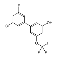 3-(3-chloro-5-fluorophenyl)-5-(trifluoromethoxy)phenol结构式