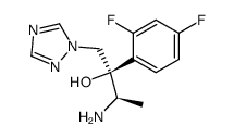 (2R,3R)-3-Amino-2-(2,4-difluorophenyl)-1-(1H-1,2,4-triazol-1-yl)-2-butanol结构式