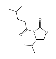 (4S)-4-isopropyl-3-(4'-methylvaleryl)-2-oxazolidinone结构式