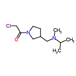 2-Chloro-1-(3-{[isopropyl(methyl)amino]methyl}-1-pyrrolidinyl)ethanone结构式