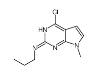 4-chloro-7-methyl-N-propylpyrrolo[2,3-d]pyrimidin-2-amine Structure